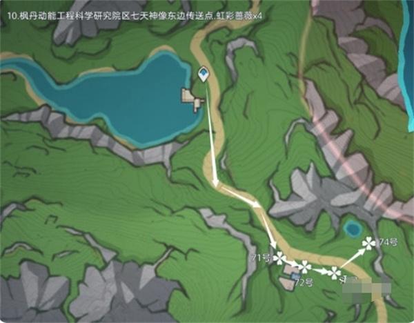 原神虹彩蔷薇采摘路线攻略 原神虹彩蔷薇采摘路线攻略