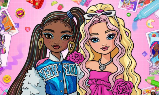 芭比娃娃色彩创作游戏(Barbie Color Creations)