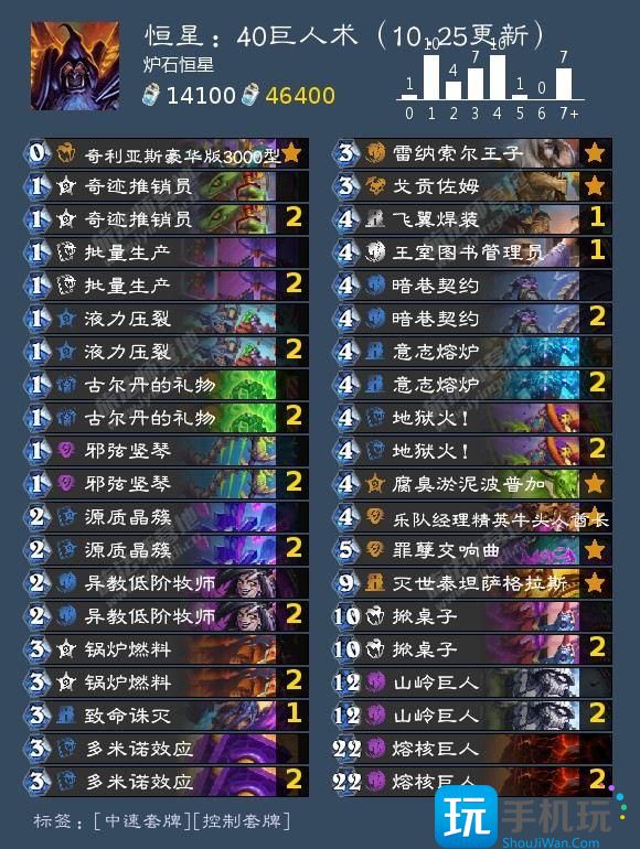 《炉石传说》40巨人术卡组介绍 《炉石传说》40巨人术卡组介绍