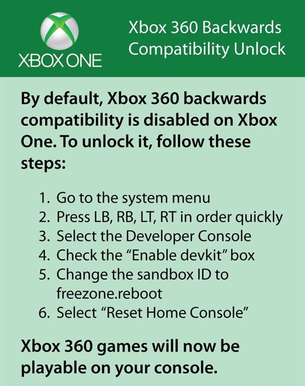 XboxOne兼容Xbox360游戏？官方解答