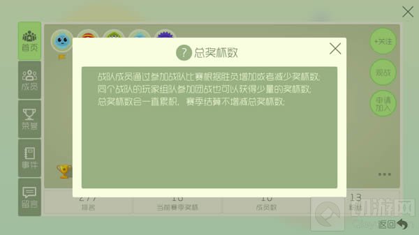 球球大作战战队奖杯怎么得 战队奖杯玩法说明