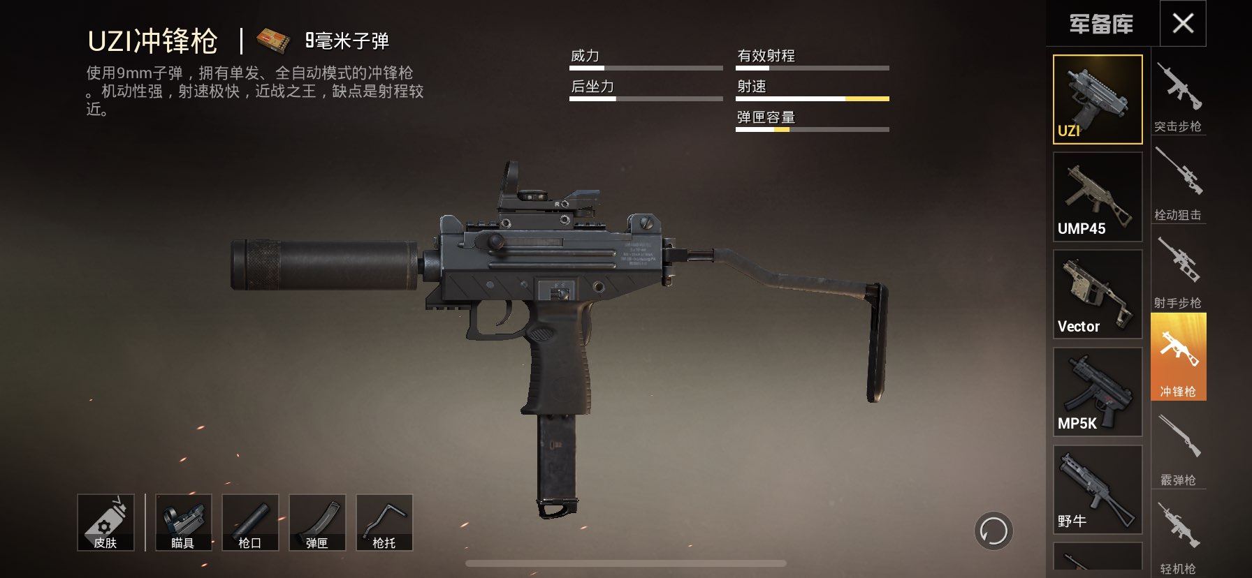 绝地求生手游连狙和冲锋枪哪些好用