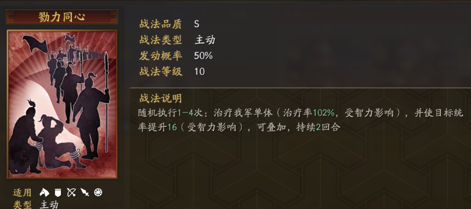 三国志战略版勠力同心怎么搭配