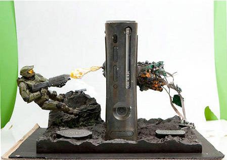 看技术宅超高手工作 XBOX360与光环融为一体