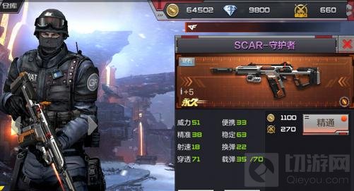 CF手游SCAR-守护者使用解析 对战技巧解析